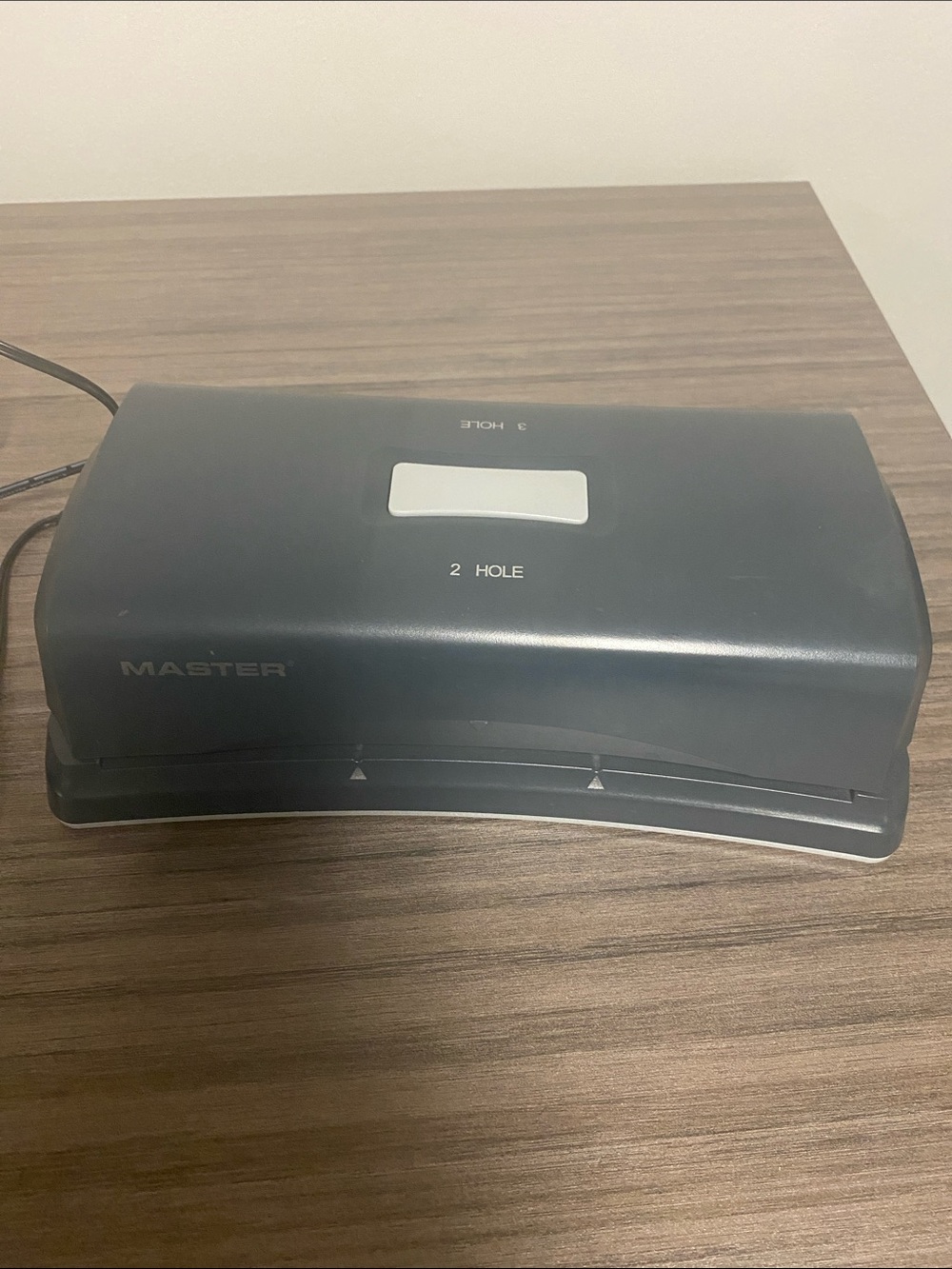 Masters 2-Hole Paper Punch in Dark Gray with White Accent